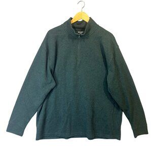 Old Navy Men's XXL Tall Soft-Washed Green 1/4 Zip Pullover Sweater